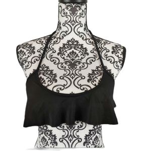 PINK victoria's secret black bikini top xs